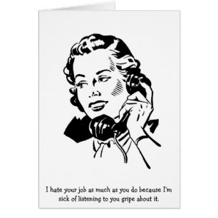 Retro Office - I Hate Your Job As Much As You Do, Cards