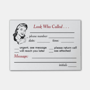 Retro Office Memo Sticky Notes