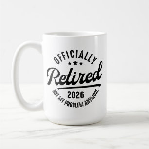 Retro Officially Retired 2026 Funny Retirement Coffee Mug