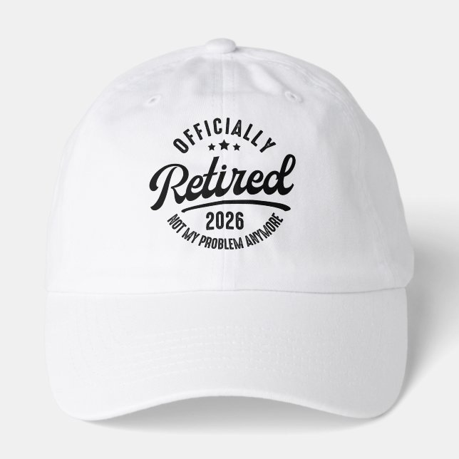 Retro Officially Retired 2026 Funny Retirement Hat (Front)