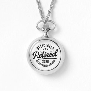 Retro Officially Retired 2026 Funny Retirement Watch