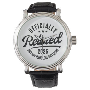 Retro Officially Retired 2026 Funny Retirement Watch