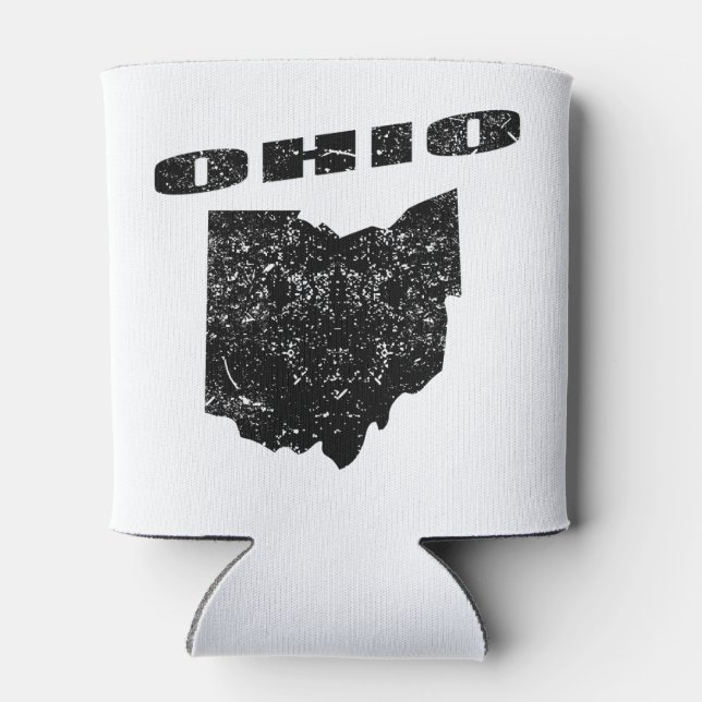 Retro Ohio Can Cooler (Back)