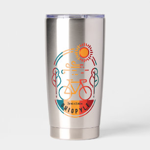 Retro Ohiopyle Bike Trail Insulated Tumbler