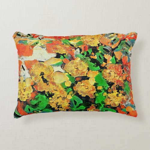 Retro Oil Painting Van Gogh Monet Accent Pillow
