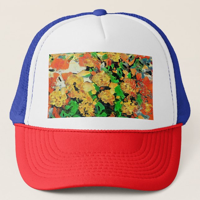 Retro Oil Painting: Van Gogh Monet Trucker Hat (Front)