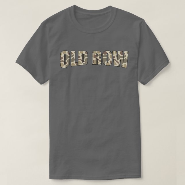 Retro Old Camo Row T-Shirt (Design Front)