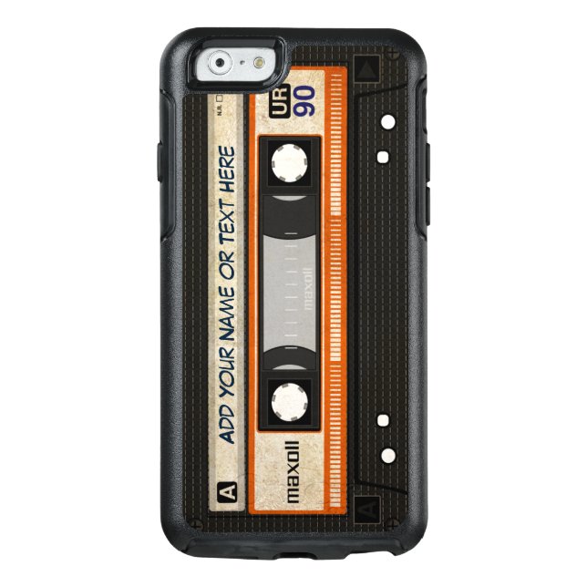 Retro Old Fashioned 80s Mixtape Audio Cassette Otterbox iPhone Case (Back)