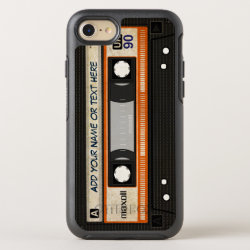 Retro Old Fashioned 80s Mixtape Audio Cassette OtterBox Symmetry iPhone 7 Case