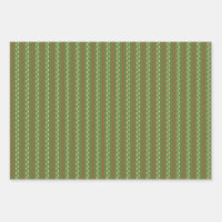 Old Fashioned Retro Christmas Stripe Pattern Pink Wrapping Paper Sheets