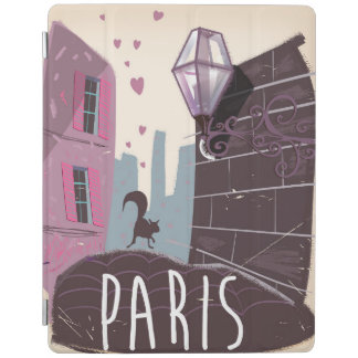 Retro old Parisian travel print. iPad Smart Cover