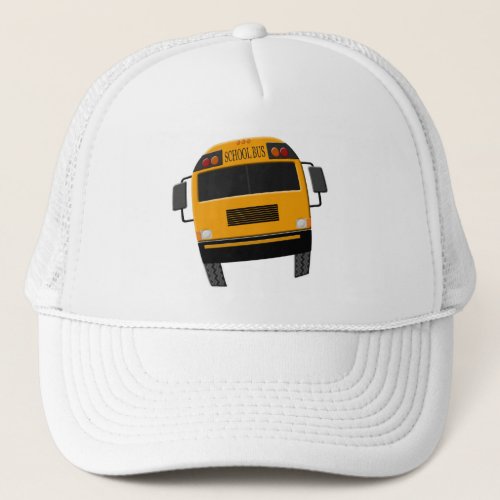 Retro Old School Bus Driver Cap Hat with Bus