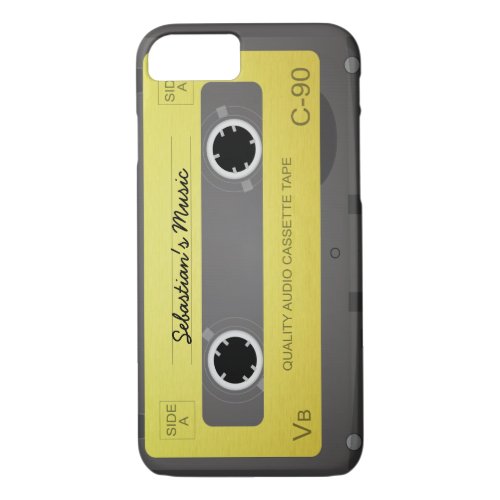 Retro Old School Cassette Mix Tape iPhone 87 Case