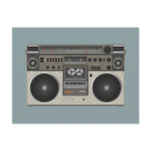 Retro old school Tape deck player Boogie box
