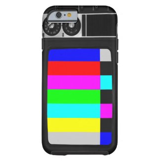 Retro Old TV with Color Bar iPhone 6 case