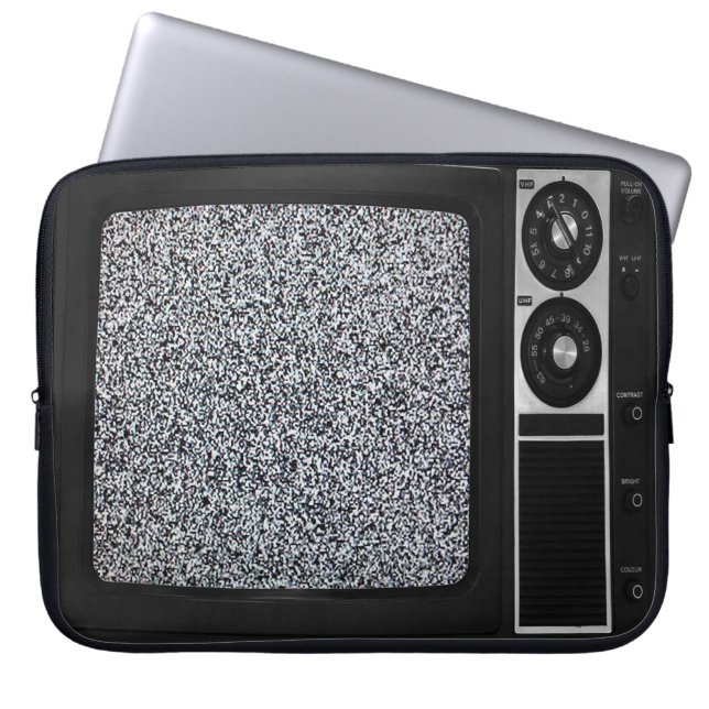 Retro Old TV with Static Screen Case Cover (Front)