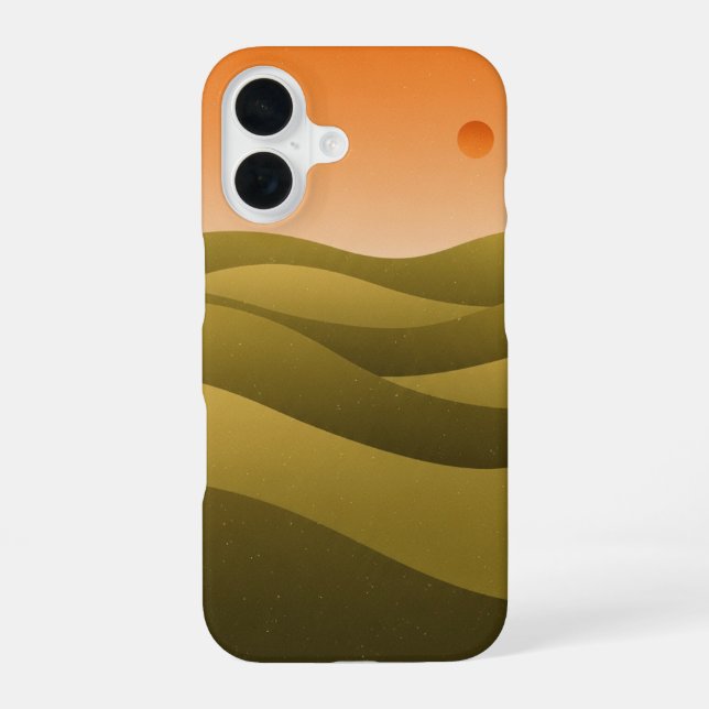 Retro Olive Hills iPhone Case (Back)