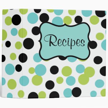 Retro Olive Kitchen Recipe Organizer Binder Gift by suncookiez at Zazzle