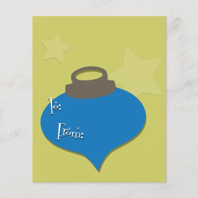 Retro Olive Ornament Christmas Flyer (Front)