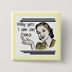 Retro Oma Tshirts and Gifts Button
