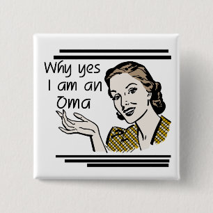 Retro Oma Tshirts and Gifts Pinback Button