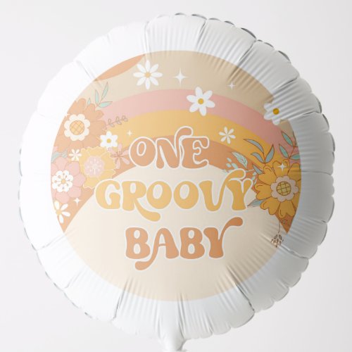 Retro One groovy baby Balloon