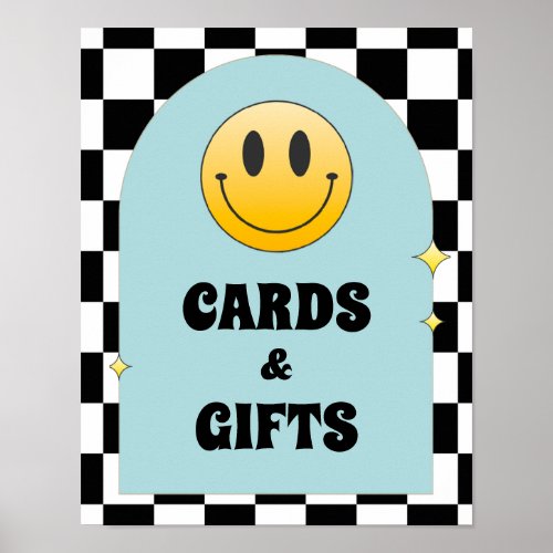 Retro One Happy Dude Birthday Cards  Gifts Sign