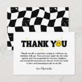 Retro One Happy Dude Smile Face Boy 1st Birthday (Front/Back)