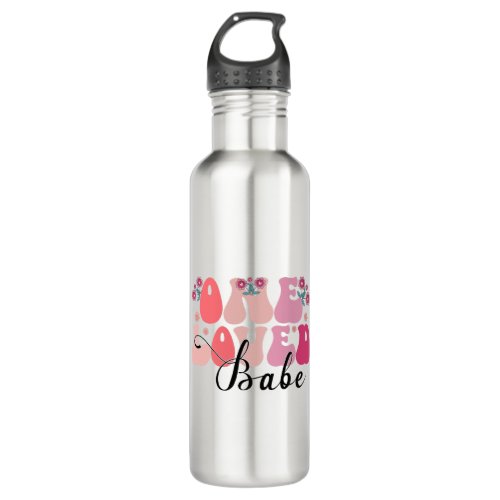 Retro One Loved Babe Stainless Steel Water Bottle