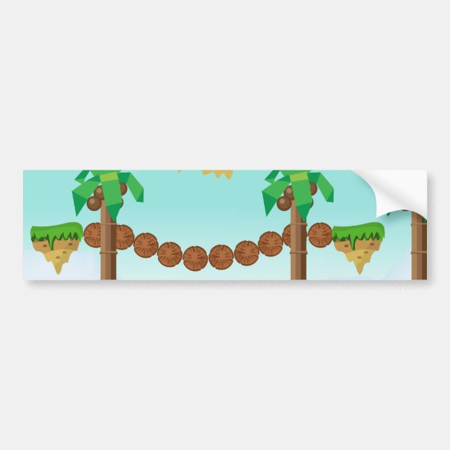 Retro or classic Platform game Bumper Sticker (Front)