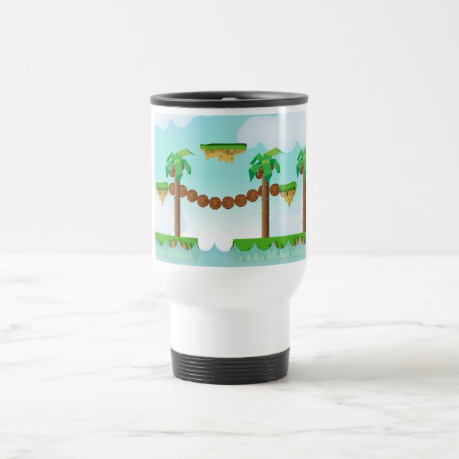 Retro or classic Platform game Travel Mug (Center)