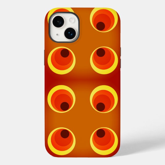 retro orange 1970  Case-Mate iPhone case (Back)