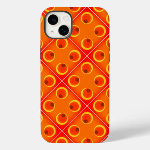 retro orange 1970 Case-Mate iPhone case