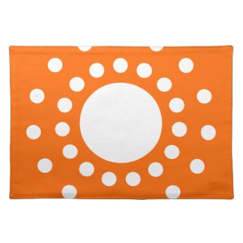 Retro Orange American Mojo Placemats by QuoteLife at Zazzle