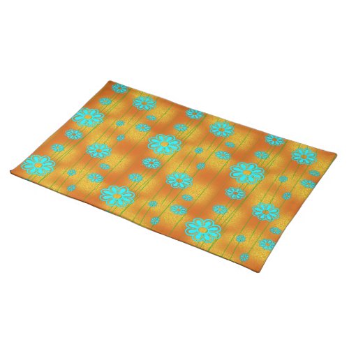 Retro Orange and Aqua