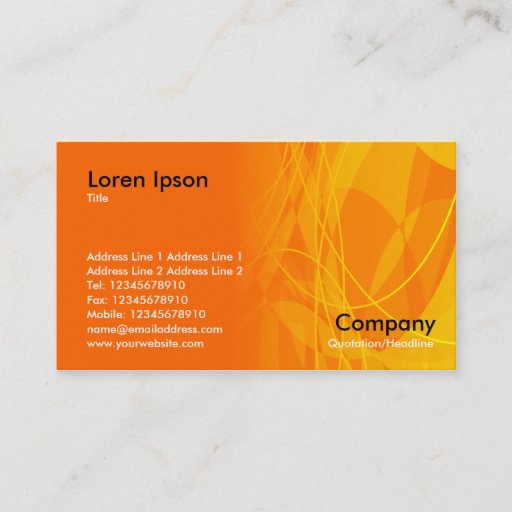 Customizable Retro Orange Business Card Templates