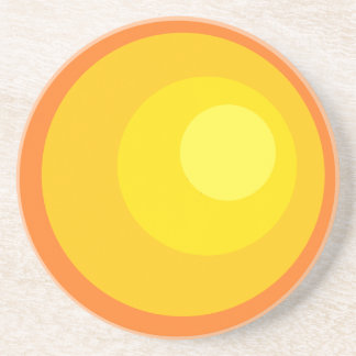 Retro Orange Circles Coaster