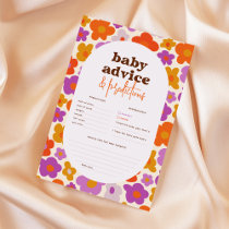 Retro Orange Daisy Baby Advice & Predictions