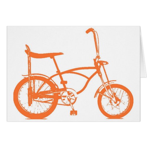 Retro Orange Krate Banana Seat Bike