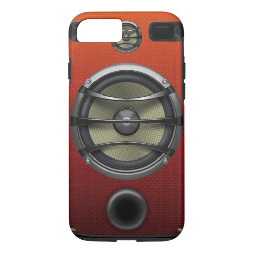 Retro Orange Speaker Look iPhone 87 Case
