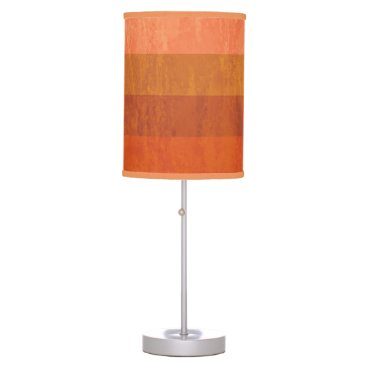 Retro Orange Striped Table Lamp