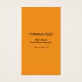 Retro Orange Texture – Summer Vibes Art (Front)