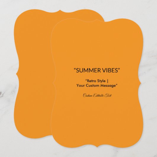 Retro Orange Texture – Summer Vibes Art (Front/Back)