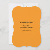 Retro Orange Texture – Summer Vibes Art (Front)