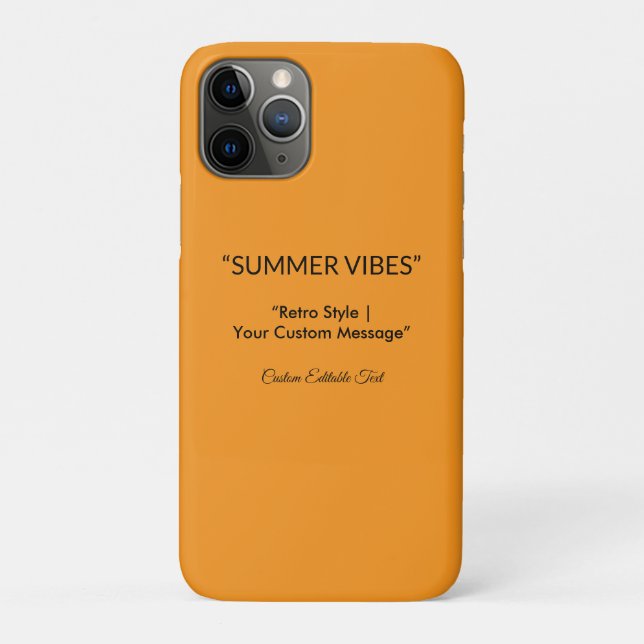 Retro Orange Texture – Summer Vibes Art Case-Mate iPhone Case (Back)