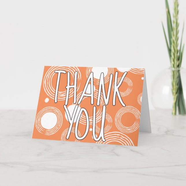 Retro Orange Thank You (Front)