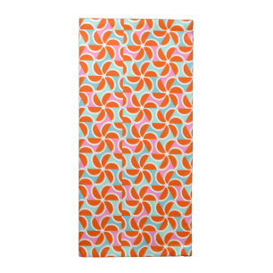 Retro Orange Wedge Pattern Cloth Napkin