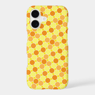 Retro Orange Yellow Dots Geometric Pattern iPhone 17 Case