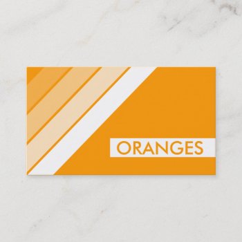 Retro Oranges Business Card by asyrum at Zazzle