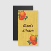 Retro Oranges Custom Magnetic Business Card (Front/Back)
